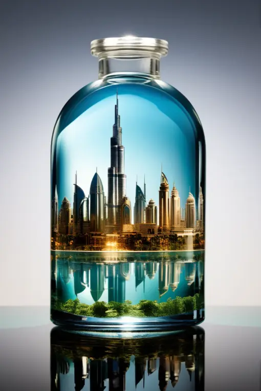 Wandbild Verzauberte Metropole Dubai